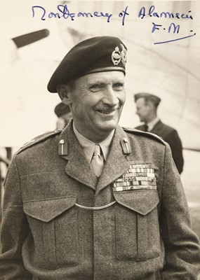 Lot 259 - Montgomery (Bernard Law, 1887-1976). Signed photograph, 'Montgomery of Alamein F.M.', 1947