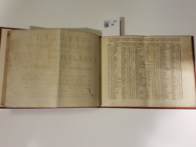 Lot 57 - Kitchin (Thomas). Kitchin's Post-Chaise Companion through England and Wales..., 1767