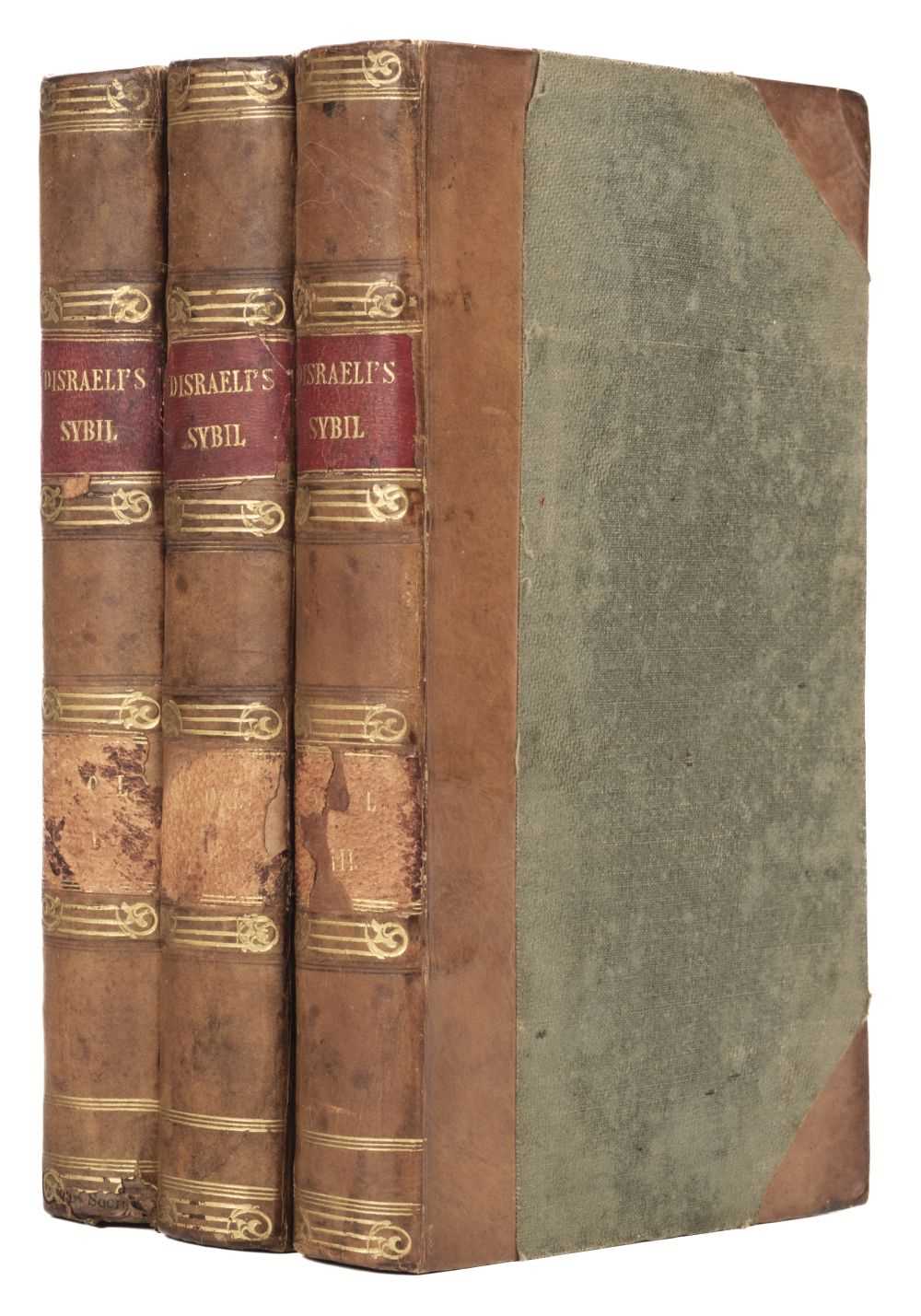 Lot 259 - Disraeli (Benjamin). Sybil; or, The Two Nations, 1st ed., 3 vols., London: Henry Colburn, 1845