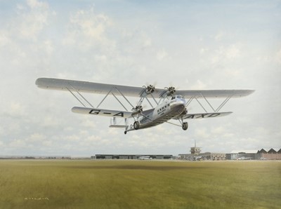 Lot 118 - Coulson (Gerald, 1926-2021). Croydon Departure, oil on canvas