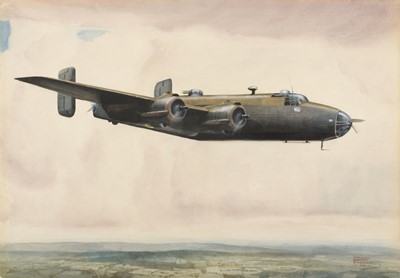 Lot 70 - Bradshaw (Stanley Orton, 1903-1950). WWII British bomber ... 1946, watercolour