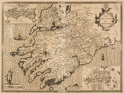 Lot 134 - Ireland. Speed (John), The Province of Mounster, 1st edition, J. Sudbury & G. Humble, 1611