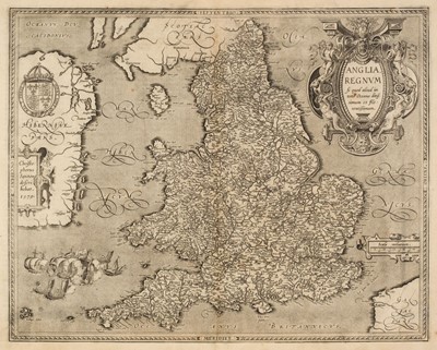 Lot 123 - England & Wales. Ortelius (Abraham & Saxton Christopher), Anglia Regnum..., 1603
