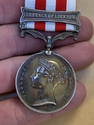 Lot 400 - Indian Mutiny 1857-58, 1 clasp, Defence of Lucknow (Corp. John . Purtill, 32nd Ft.)