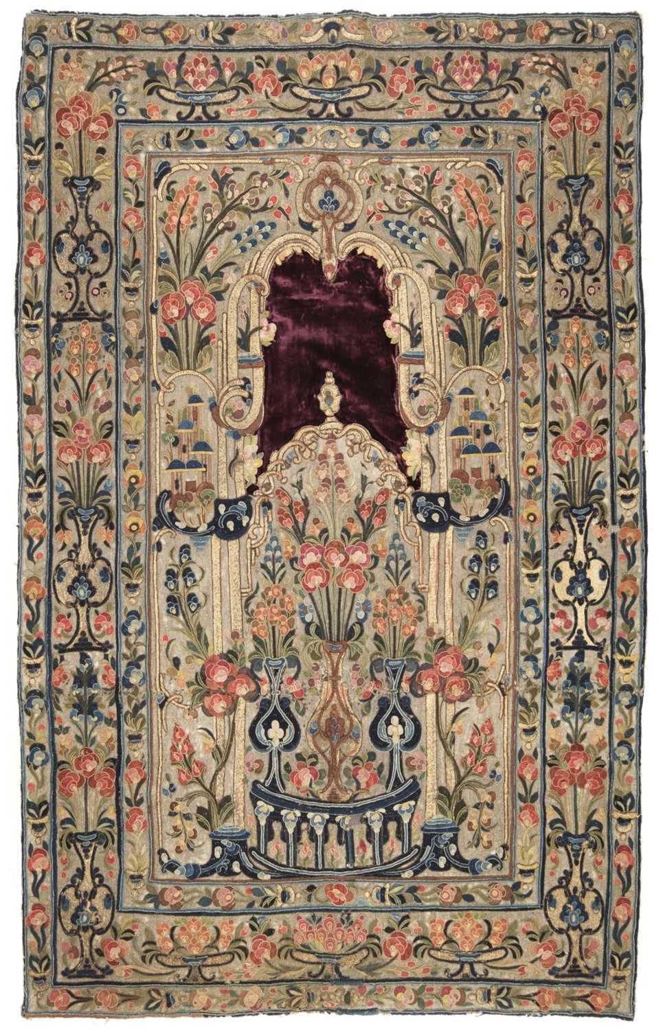 Lot 159 - Embroidery. A large wall hanging, Banja Luka, Balkans, early 19th century