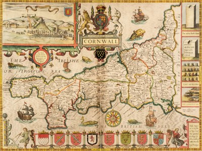 Lot 113 - Cornwall. Speed (John), Cornwall, J. Sudbury & G. Humble, circa 1627