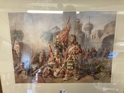 Lot 258 - Norrie (Orlando, 1832-1901). Siege of Delhi, watercolour on paper