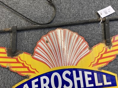 Lot 33 - Aeroshell. An enamel advertising sign circa 1930