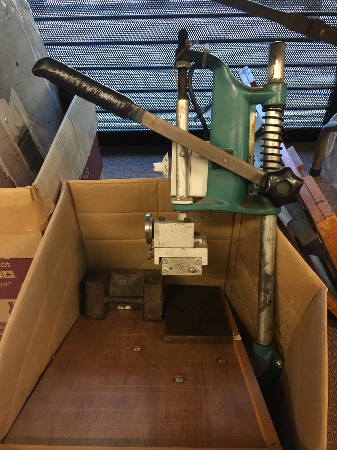 Lot 486 Bookbinding equipment. A collection of