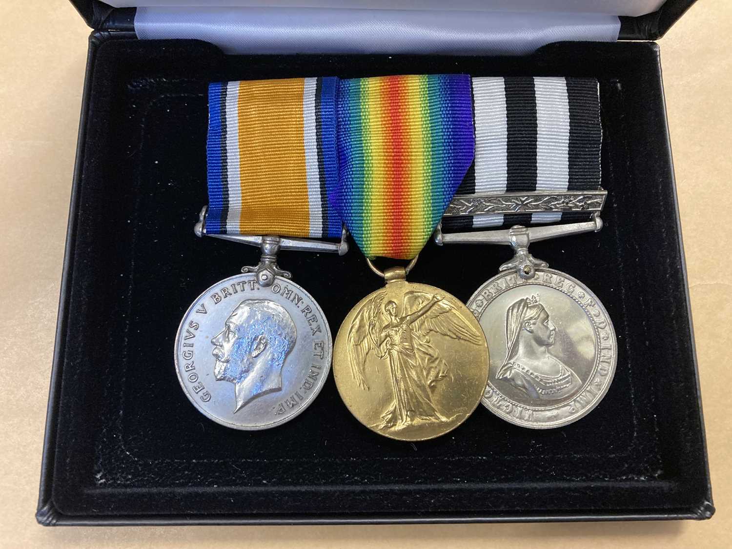 Lot 430 - WWI Medals. Three to Signalman J.T. Thomas, Royal Navy