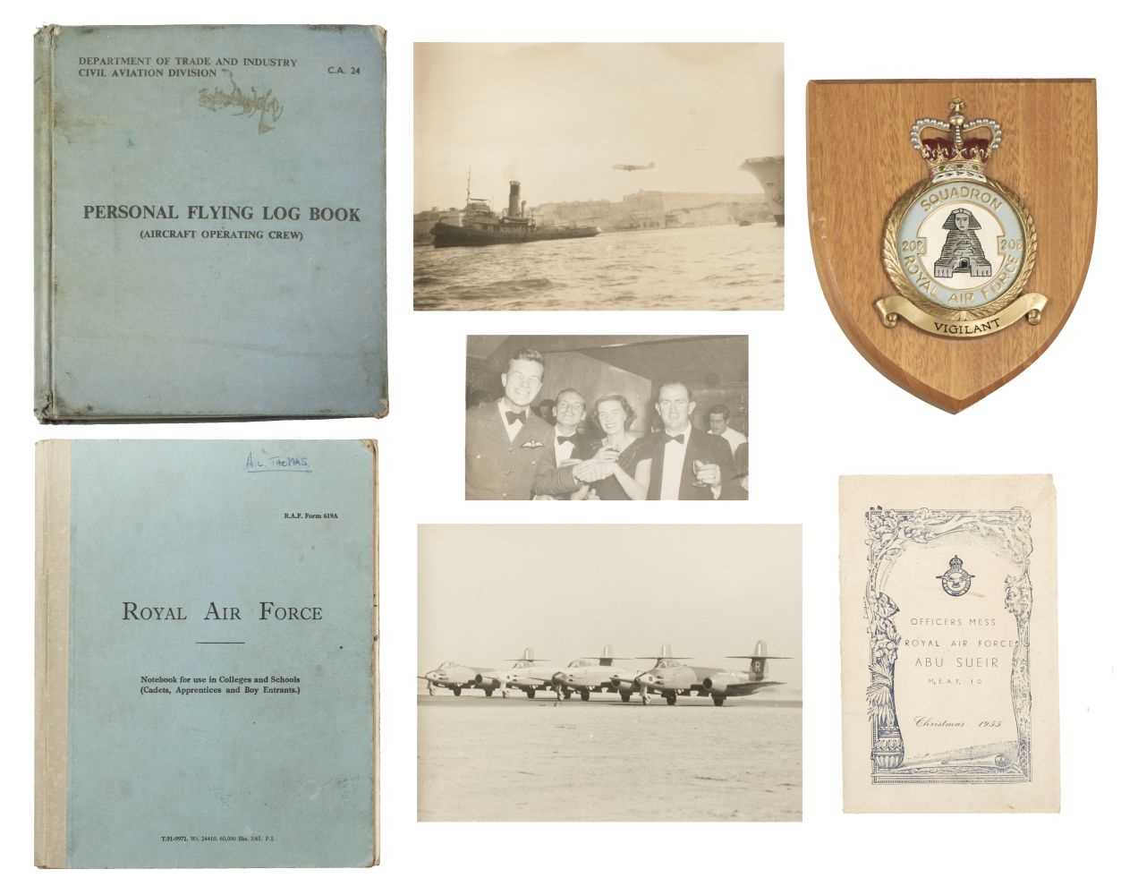 Lot 77 Flight Lieutenant Alexander Lees Thomas.