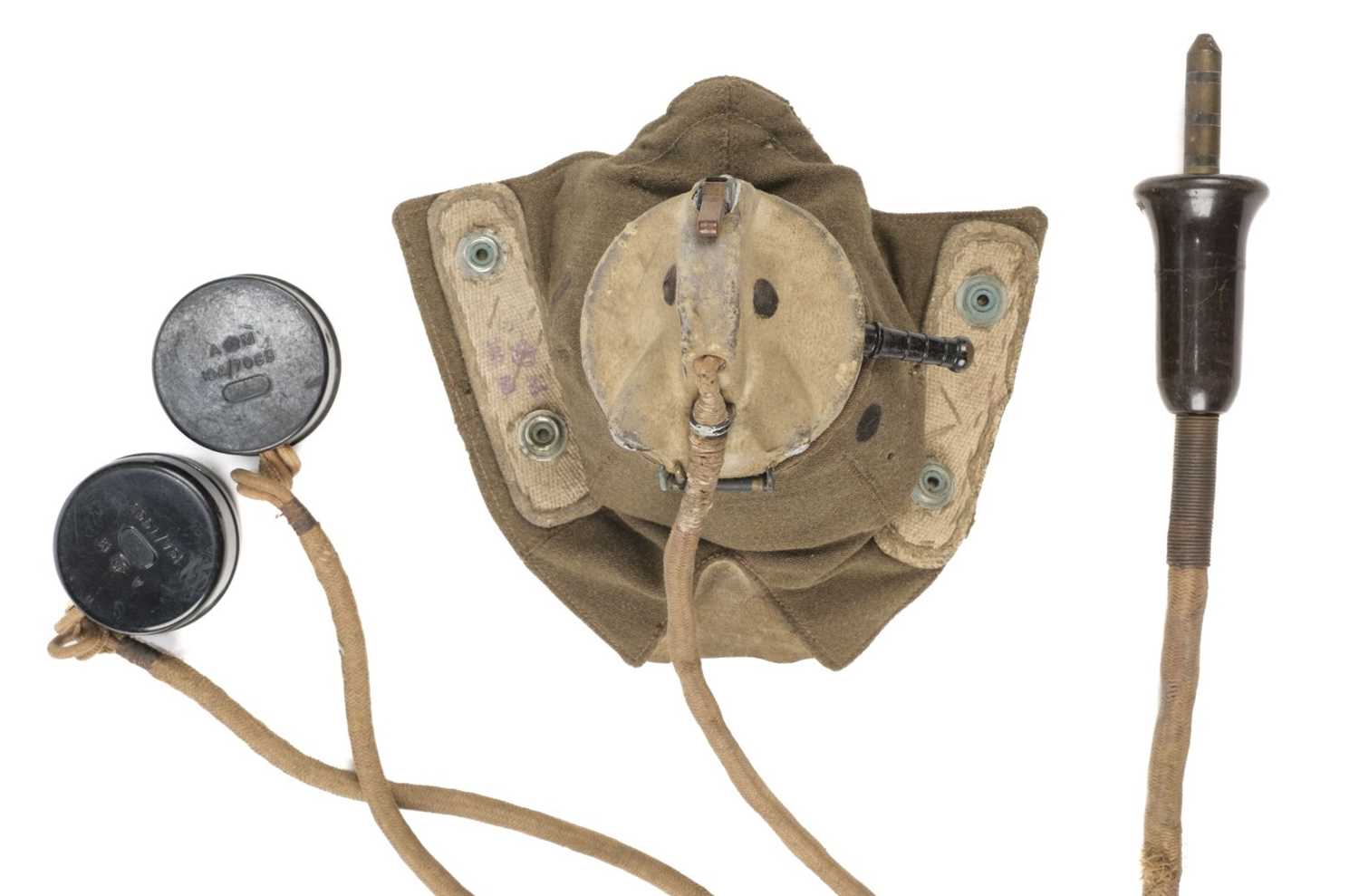 Lot 170 - Oxygen Mask.  A WWII RAF Type D oxygen mask