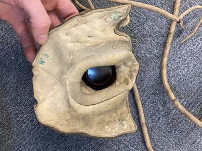 Lot 215 - Oxygen Mask. A WWII RAF Type D oxygen mask