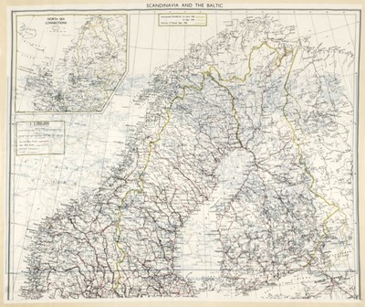 Lot 202 - Escape Maps. WWII RAF silk escape maps