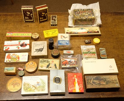 Lot 466 - Advertising Boxes. A large collection of printed packaging, mostly early-mid 20th century