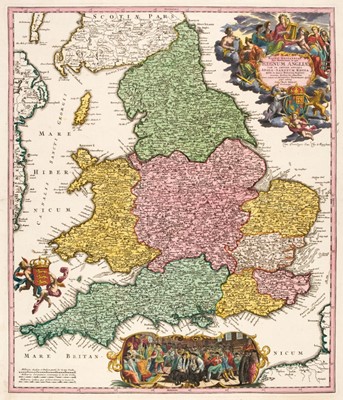 Lot 119 - England & Wales. Homann (J. B.), Magnae Britanniae..., Regnum Angliae..., circa 1725