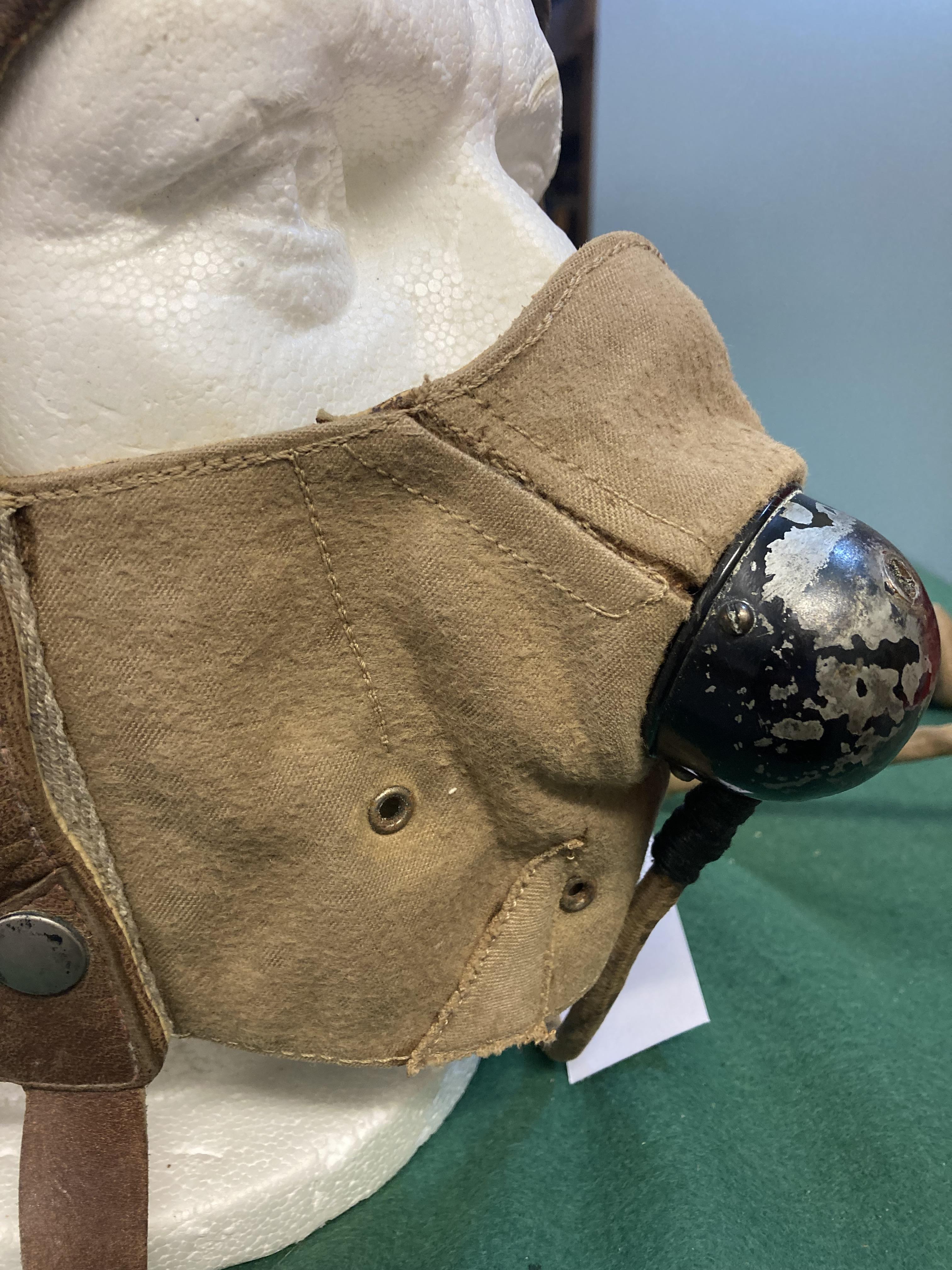 Lot 217 - Flying Helmet. A WWII Battle Of Britain