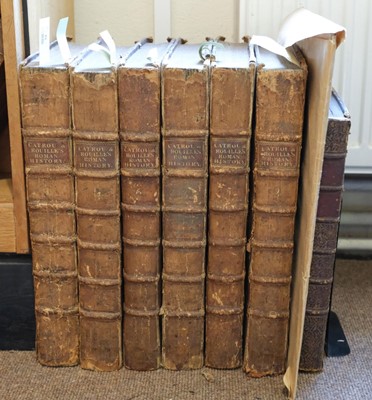 Lot 331 - Catrou & Rouille. The Roman History, 6 volumes (complete), 1st English edition, 1728-37