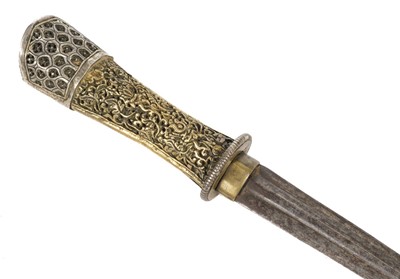 Lot 346 - Stiletto. An unusual 19th century stiletto knife