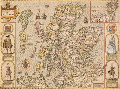 Lot 160 - Scotland. Speed (John), The Kingdome of Scotland, John Sudbury & George Humble, circa 1627