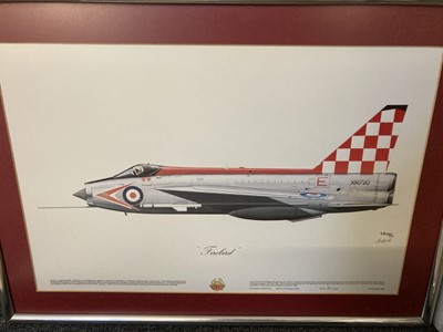 Lot 114 - Black (Stuart). Tengah Tiger, colour print and other aviation prints