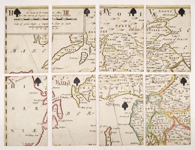 Lot 121 - Lenthall (John, publisher). Geographical Cards of England, with part of Scotland... [c.1712-1717]