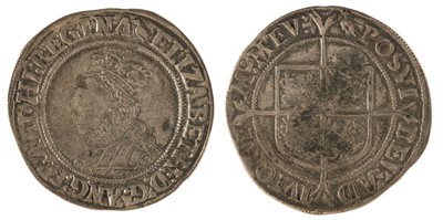 Lot 482 - Elizabeth I (1558-1603). Shilling, mm. Martlet, 1560-61