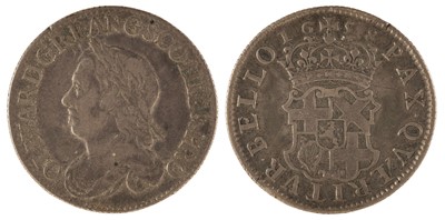 Lot 434 - Oliver Cromwell, Lord Protector (1653-60). Shilling, 1658