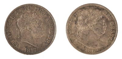 Lot 489 - George IV (1820-30). Halfcrowns, 1817