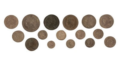 Lot 477 - Early Milled British Coins. William III, Shilling, 1696...., and others