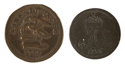 Lot 502 - Isle Of Man. James Stanley, Tenth Earl of Derby, Penny 1733..., and others