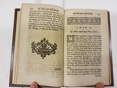 Lot 81 - North, Roger. A Discourse of Fish and Fish-Ponds, 2nd edition, E. Curll, 1714