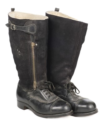 Lot 192 - Flying Boots. A pair of RAF 1943 pattern 'Escape' boots