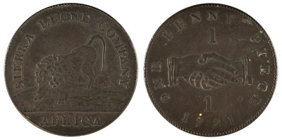 Lot 465 - Africa. Sierra Leone Company. One Penny, 1791