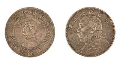 Lot 524 - Shih Kai, Yuan (Dollar), 1914. ‘Fat Man’ Type..., and one other