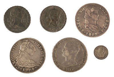 Lot 527 - Spain. 8 Reales, circa.1750..., and others