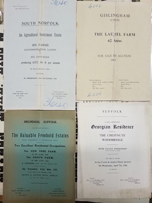 Lot 127 - Estate Sale Catalogues. Nine estate sale catalogues, early to mid 20th century