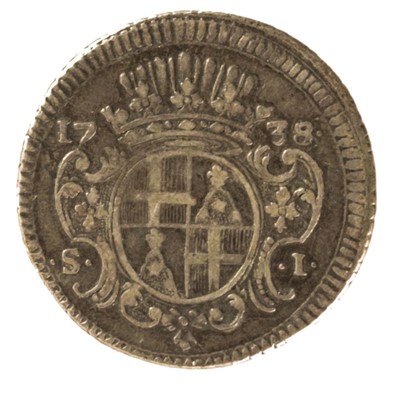 Lot 439 - Ramod Despuig (1736-41). AR 1 Scudo, 1738