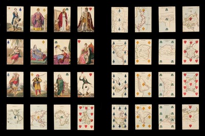 Lot 109 - Hodges (Charles, publisher). Geographical playing cards, London, 1827