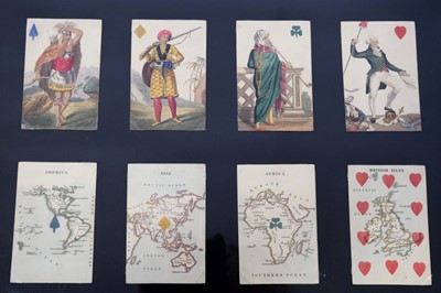 Lot 109 - Hodges (Charles, publisher). Geographical playing cards, London, 1827