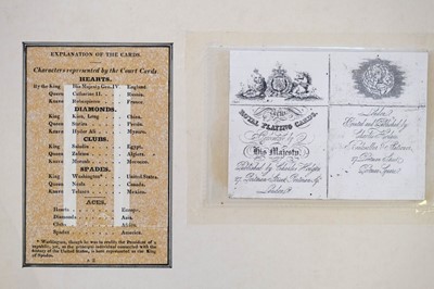 Lot 109 - Hodges (Charles, publisher). Geographical playing cards, London, 1827