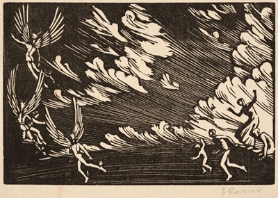 Lot 345 - Raverat (Gwen). Album of wood engravings, 1909-1928