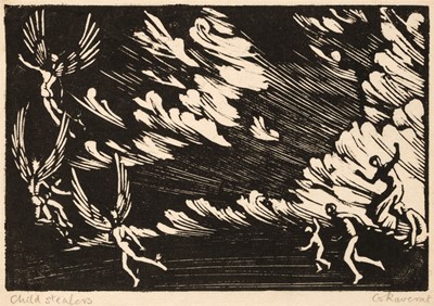 Lot 346 - Raverat (Gwen, 1885-1957). An album of 74 wood engravings, 1912-1919