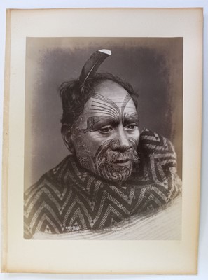 Lot 151 - Pulman (Elizabeth, 1836-1900). Portrait of Maori Chief Hone Kanhena, Bay of Islands, New Zealand