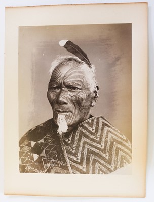 Lot 152 - Pulman (Elizabeth, 1836-1900). Portrait of the Maori Chief Mahi Poki Orakei, New Zealand, c. 1870
