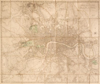 Lot 125 - London. Lewis (Samuel). A Plan of London and its Environs Shewing the Boundaries ..., circa 1850