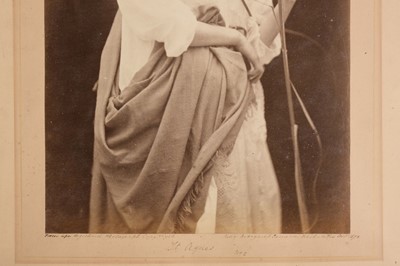 Lot 18 - Cameron (Julia Margaret, 1815-1879). Alice Liddell as St Agnes, October 1872, albumen print