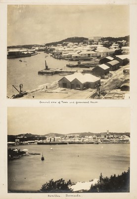 Lot 9 - Bermuda. A group of 10 photographs of Bermuda including one 5-part panorama, c. 1920s