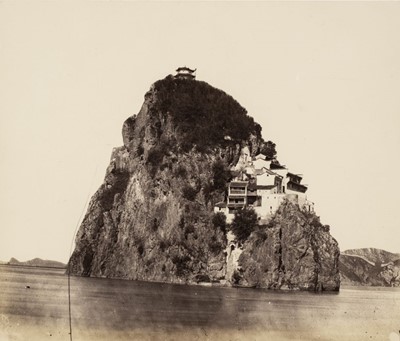 Lot 52 - China. Orphan Island off Chinkiang, Upper Yangtze, c. 1860s, albumen print on card
