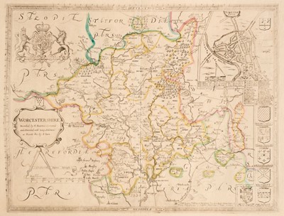 Lot 159 - Worcestershire. Saxton (C. & Lea P. ), Worcestershire Described..., G. Willdey, circa 1720